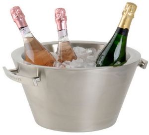 Secchiello porta ghiaccio per Champagne Maggia in acciaio