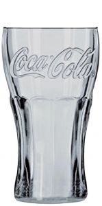 6 Bicchieri Contour Vetro Chiaro Trasparente lt,. 0,3 Coca Cola