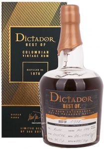 Rum Best OF 1978 Limited Release Dictador 