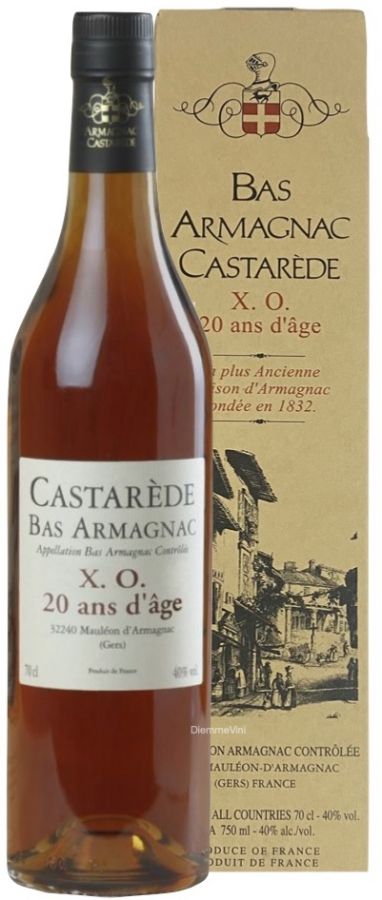 Castarede Armagnac Xo 20 Years Old 40% 70 cl