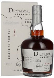 Rum Parrafo Pardo Cask Vintage 2004 Dictador