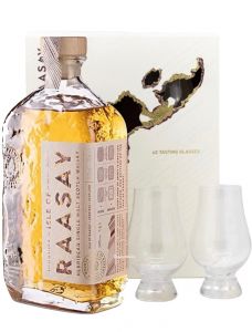 Confezione Whisky Single Malt Isle con 2 Bicchieri Raasay